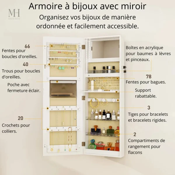 Rangement sécurisé pour une organisation pratique des accessoires