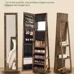 Armoire décorative pour bijoux avec miroir intégré
