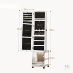 Miroir décoratif avec espace de rangement pour bijoux