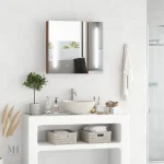 Armoire de Toilette Murale avec Miroir LED