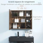 Solution de rangement efficace pour salle de bain