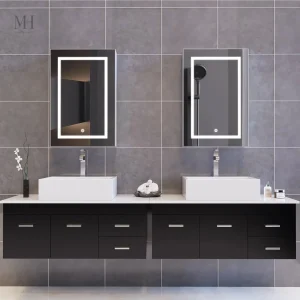 Miroir salle de bain avec éclairage LED intégré