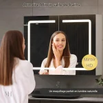 Armoire à miroir pour salle de bain 80 cm