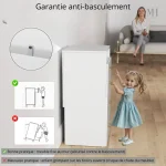 Rangement pratique pour bijoux avec miroir rabattable