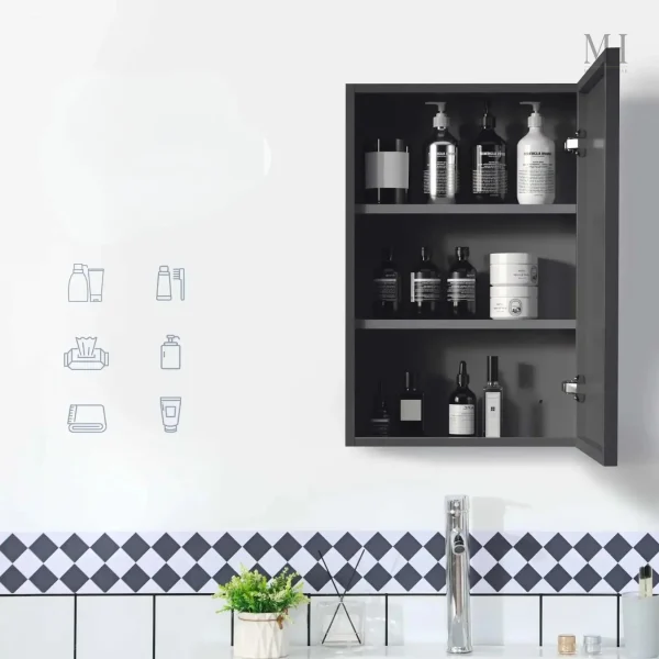 Design Compact d'Armoire Miroir Salle de Bain