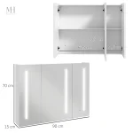 Miroir et éclairage LED, solution esthétique pour salle de bain
