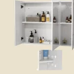 Armoire de salle de bain avec éclairage LED, style moderne