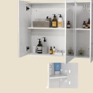 Armoire de salle de bain avec éclairage LED, style moderne