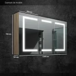 Praticité et style réunis dans une armoire miroir moderne