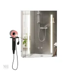 Miroir LED pour salle de bain avec port USB intégré