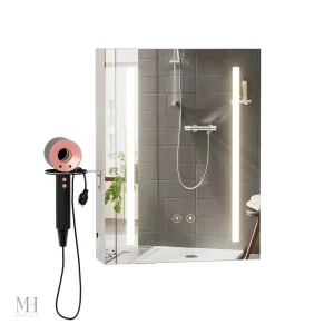 Miroir LED pour salle de bain avec port USB intégré