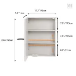Armoire de salle de bain moderne avec prise électrique