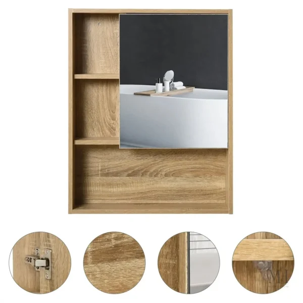 Armoire miroir 60 cm pour un style épuré et pratique