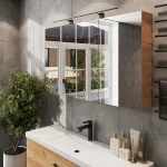 Armoire Salle de Bain Miroir 120 cm