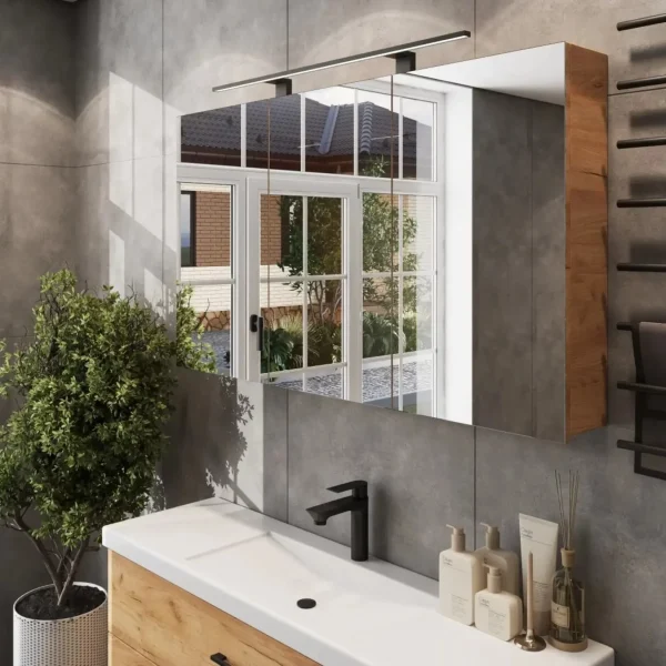 armoire-salle-de-bain-miroir-120-cm-1 Armoire Salle de Bain Miroir 120 cm
