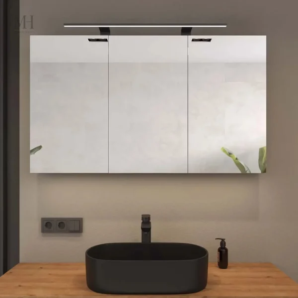 Miroir de salle de bain 120 cm, style moderne