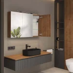 Armoire de salle de bain avec miroir intégré