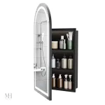 Miroir LED intégré pour éclairage optimal dans la salle de bain