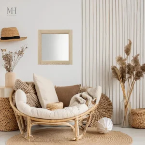 Miroir design carré 60x60 cm pour une décoration contemporaine