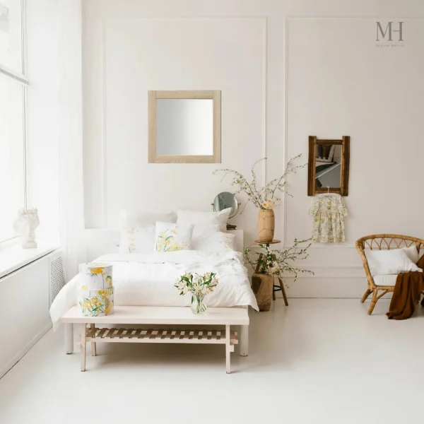 Miroir 60x60 cm, accessoire décoratif moderne et fonctionnel