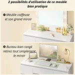 Rangement intelligent pour accessoires de beauté