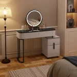 Coiffeuse LED compacte pour un espace beauté raffiné