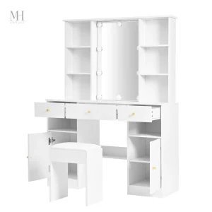 Tabouret assorti à la coiffeuse pour un confort optimal