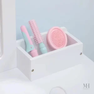 Rangement pratique sous le miroir pour accessoires