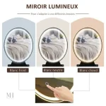 Espace Beauté avec Coiffeuse en Bois et Métal