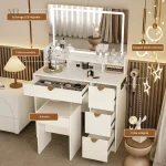 Miroir LED pour un espace beauté élégant et fonctionnel