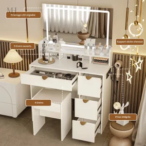 Miroir LED pour un espace beauté élégant et fonctionnel