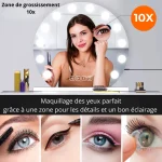 Miroir LED Hollywood pour une expérience de beauté moderne