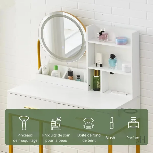 Coiffeuse moderne pour un look sophistiqué