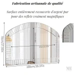 Miroir moderne au design distinctif pour une touche d'élégance