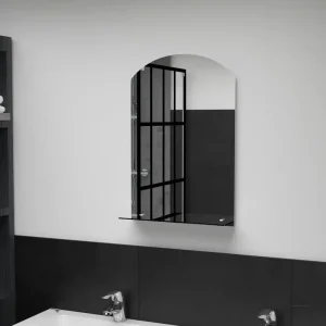 Étagère miroir murale en verre trempé 40x60 cm