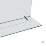 Miroir en forme d'arche pour salle de bain