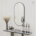 Miroir design noir, parfait pour toutes les pièces