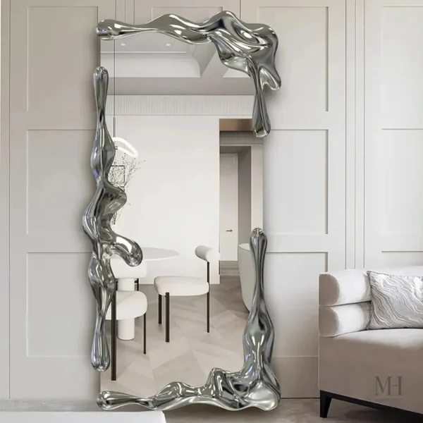 grand-miroir-argente-1 Miroir Argenté MERCURIA avec cadre sculptural