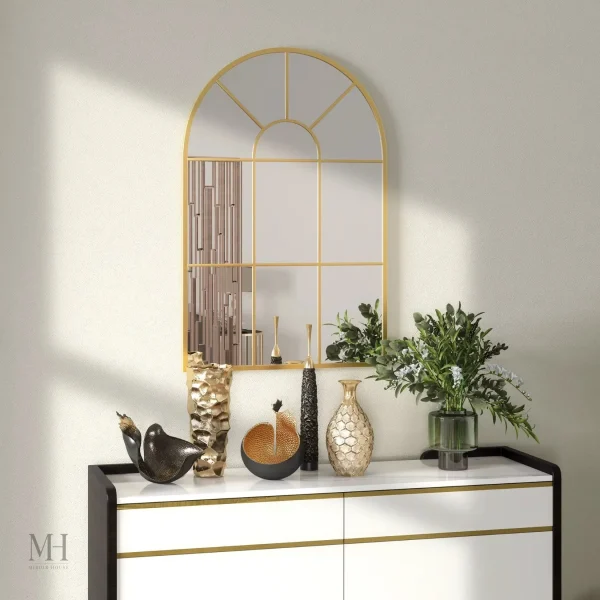 grand-miroir-dore-1 Grand miroir doré style verrière