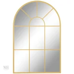 Miroir doré au design verrière élégant