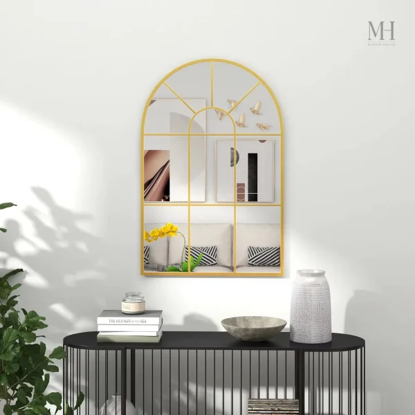 Miroir rectangulaire style verrière moderne