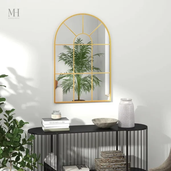 Miroir doré, ajout lumineux à votre intérieur