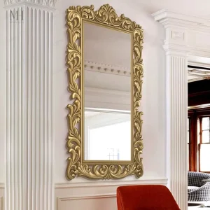 Miroir baroque 80x180 cm en bois sculpté