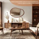 Design asymétrique pour un miroir mural moderne