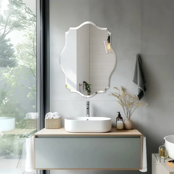 Miroir moderne 60x80 cm, accessoire décoratif essentiel