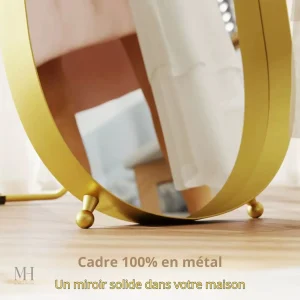 Miroir grand format 160x50 cm sur pied
