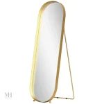 Miroir or sur pied, style moderne