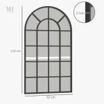 Miroir rectangulaire noir, accessoire fonctionnel et chic