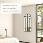 Miroir grand noir, touche d'élégance dans votre intérieur