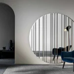 Miroir rond luxueux pour un intérieur lumineux et raffiné